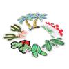 12pcs Plant Patches DIY Decoration Plant Appearance Cotton Iron On Patches Easy Iron Embroidered Patch for Dress Package