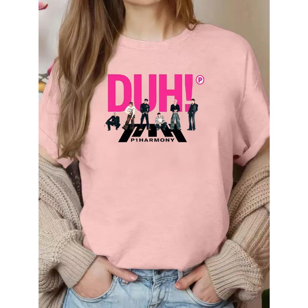2026 P1HARMONY Letnia Moda Modna Koszulka Mężczyźni Kobiety Vintage Top Hip Hop Streetwear Oversize Koszulka z Krótkim Rękawem Codzienna Odzież Y2K