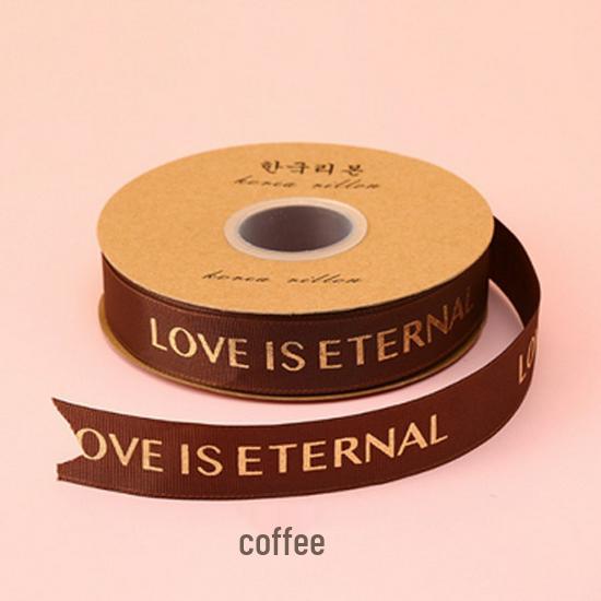 1CM Ribbed Silk Satin Ribbon with Hot Stamped English Letters for Cake Decoration and DIY Craft Gifts