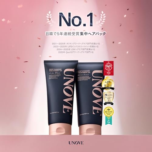 [Official] UNOVE Deep Damage Treatment EX 207ml Tender Bloom Hair Treatment, Hair Pack, Rinse-Off, In-Bath Hair Care
