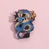 Cartoon Dragon Brooch Stunning Flying Dragon Zodiac Pin Metal Accessory For Fashion