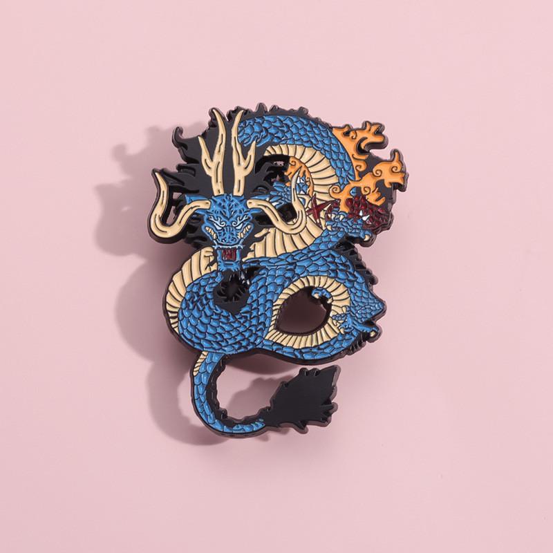 Cartoon Dragon Brooch Stunning Flying Dragon Zodiac Pin Metal Accessory For Fashion