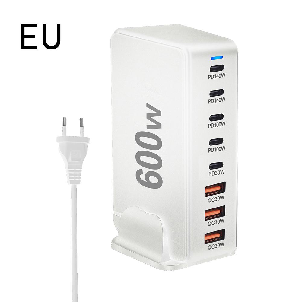 

600 Вт настольное зарядное устройство USB Quick PD 8 портов USB Type C US/EU/UK/AU адаптер для зарядки мобильных телефонов ноутбуков ПК док-станция