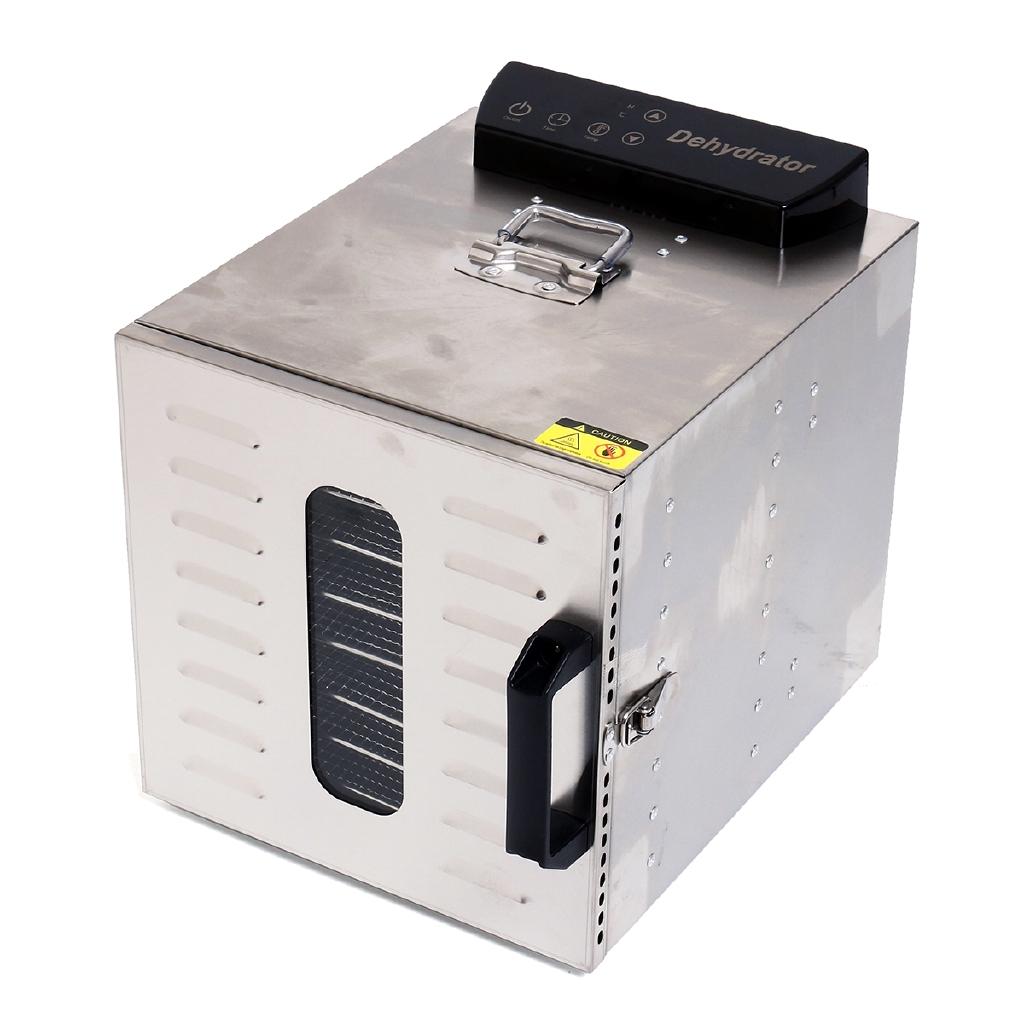 360W 8 Layers Commercial Professional Fruit Food Dryer Stainless Steel Food Fruit Vegetable Pet Meat Air Dryer 30x35.5x30cm