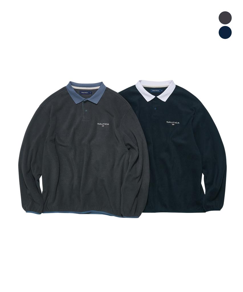 NAUTICA 83 Flag Polar Collar Sweatshirt Nfl2095