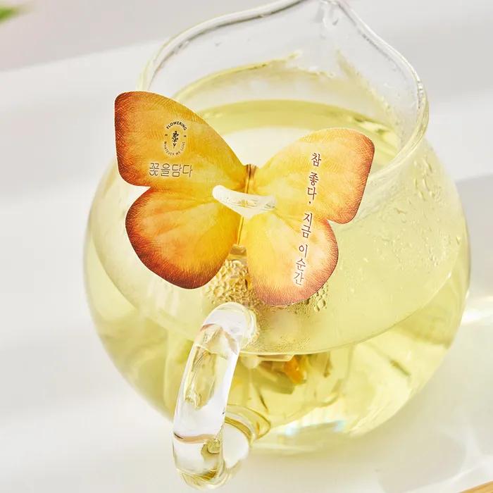 Sensible Gift Flower Tea Butterfly Tea Bag 6-piece Gift Set