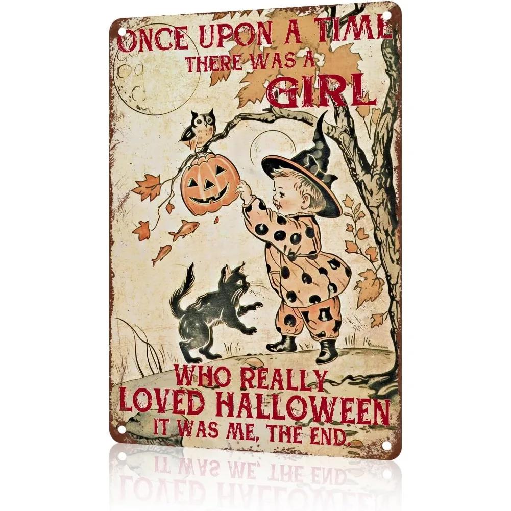 SkullFlowerVintageTinSign Flower Halloween Garden Decoration Iron Tin Sign 8x12in Vintage Wall ArtBeer Decor Crafts 20X30CM