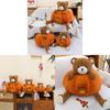 Pumpkin Bear Plush Toy Bedroom Decoration Sofa Cushion Birthday Gifts Halloween