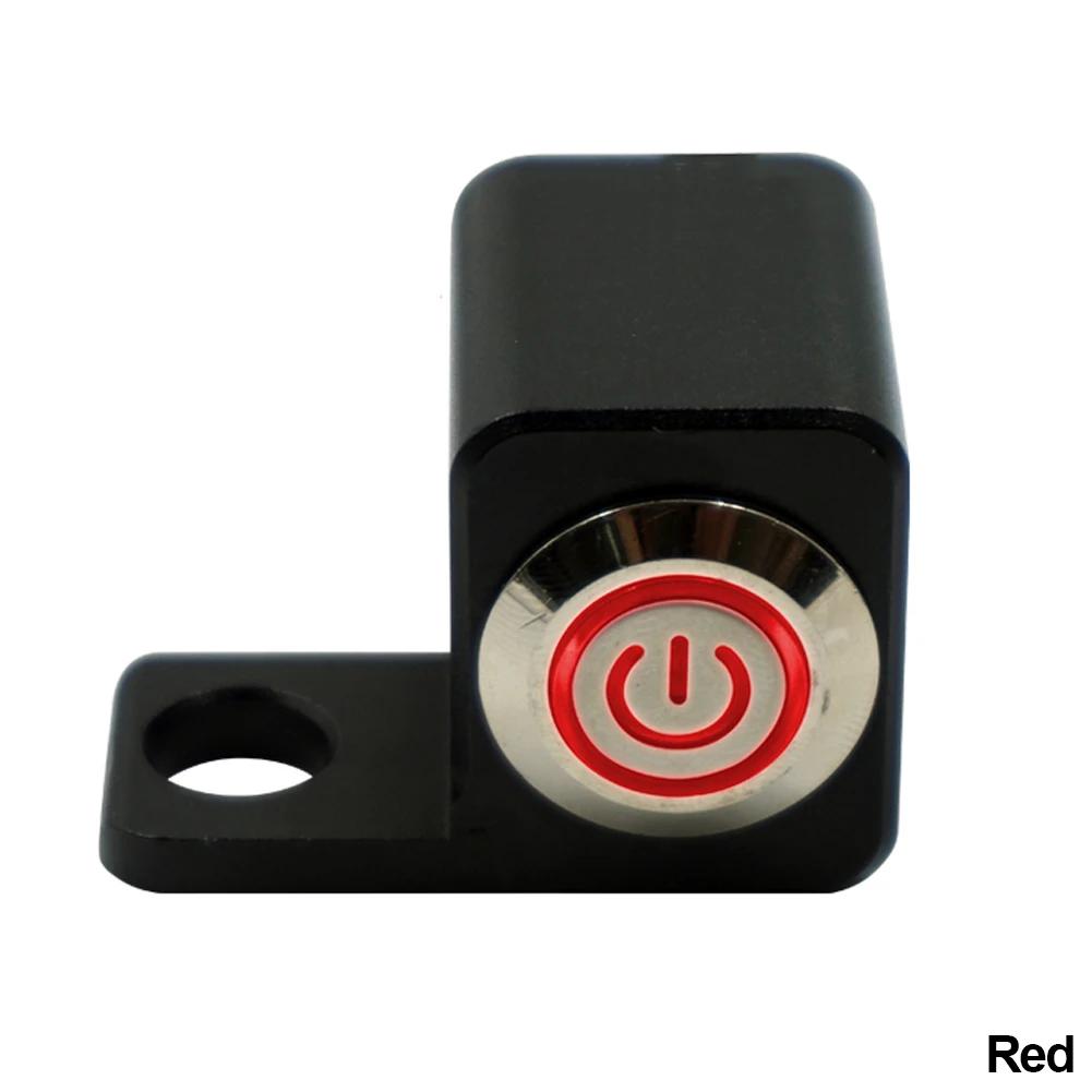 

12В Мотоциклетний перемикач 10мм Кріплення дзеркала Мотоциклетна фара Аварійна зупинка Габаритні вогні Перемикач з ручним поверненням Водонепроникний Алюміній з ЧПУ