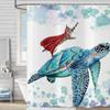 Funny Cute Puppy Animal Pattern Shower Curtain 180x 180cm, Kids Bathroom Decorative Shower Curtain Waterproof