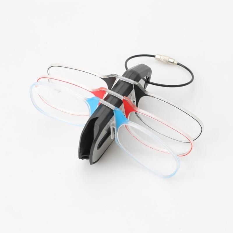 Nose Clip-on Reading Glasses Folding Legless Ultralight Keychain Glasses Men Women Mini Portable Presbyopic Glasses