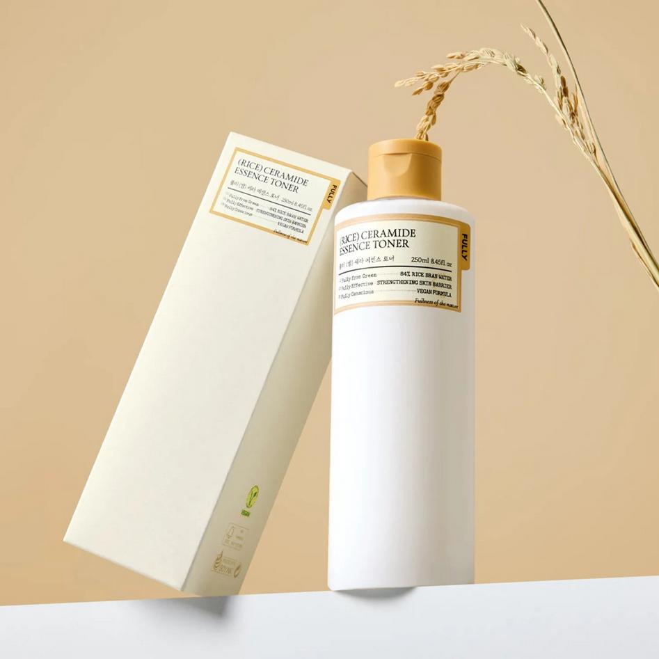 FULLY Rice Ceramide Essence Toner 250ml /  Nourishing, Hydrating, Moisturizing, Korean Cosmetics, Kbeauty