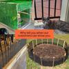 Garden Protection Net Plastic Poultry Chicken Wire Fencing Net Poultry Breeding with 50 Zip Ties Balcony Protection Mesh