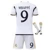 Tricou de Fotbal Real Madrid Mbappe pentru Copii Alb Uniformă de Antrenament Fotbal Tineret Respirabil Uscare Rapidă
