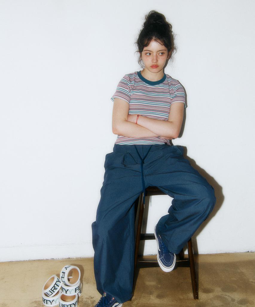 Peulleoti Balloon Fit Point Pants (Navy)
