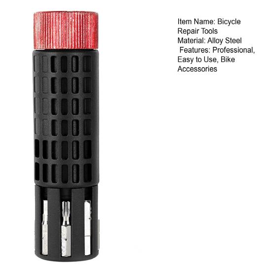 1 Set Bicycle Tire Repair Kit with Ratchet Wrench Bacon Strips Metal Bits Portable Mountain Road Bike Tire Flat Puncture Fix Emergency Repair Tools