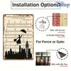 1pc Vintage Mary Poppins Metal Tin Sign - 20.32x30.48 cm Wall Art with Music Notes & Silhouette, Perfect for Home Decor & Holida