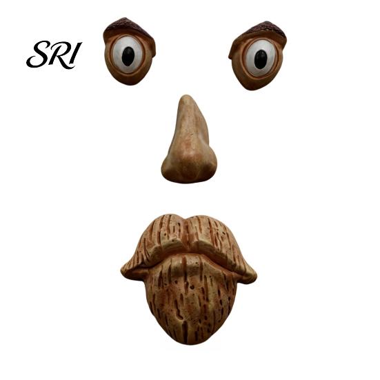 Weather-resistant Garden Ornament Tree Face Facial Features Outdoor Statues Resin Humorous Yard Decoration Weather-Resistant for Stump Waterproof