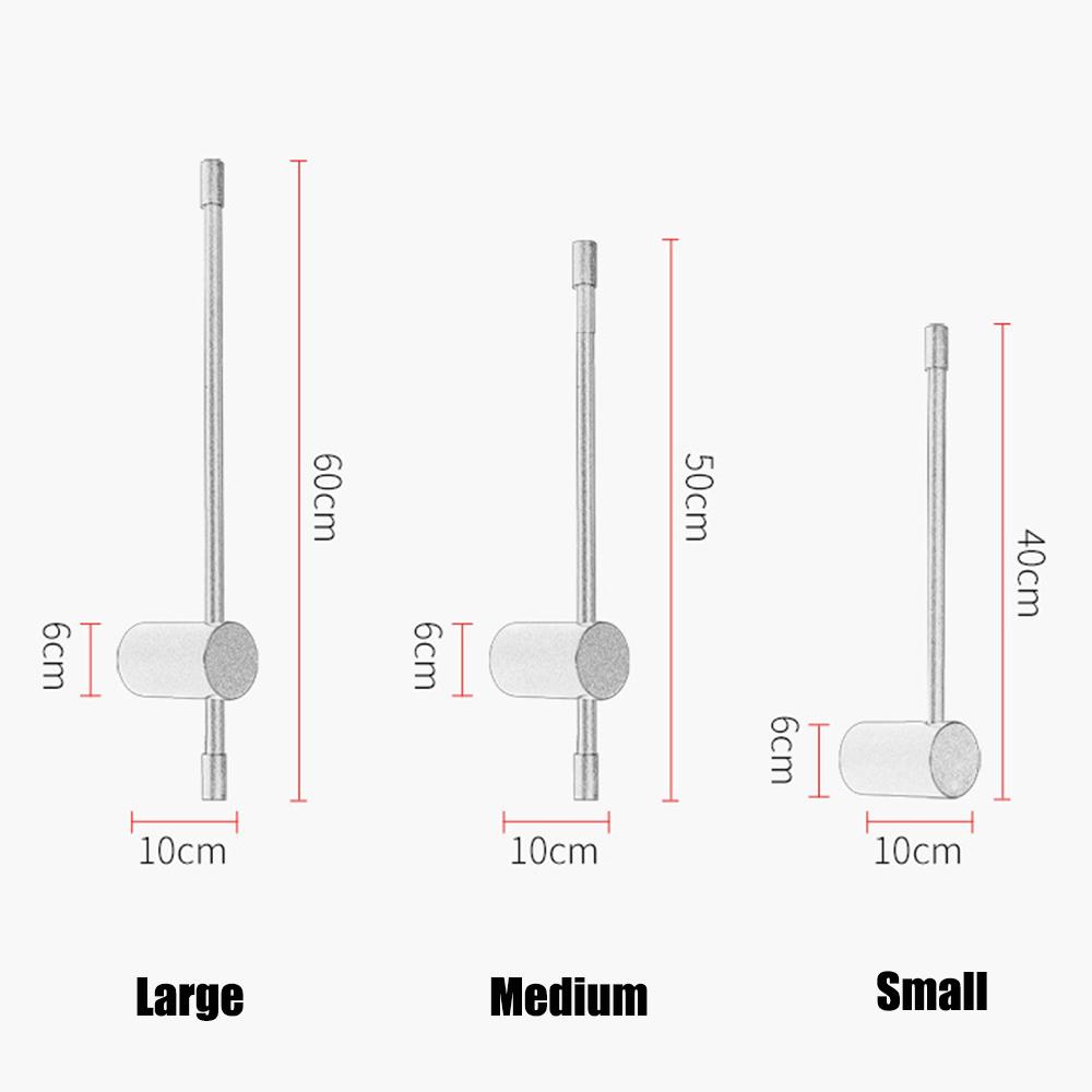 Bedroom Bedside Lamp Strip LED Wall Lamp Simple Modern Staircase Living Room Background Wall Light Hotel Black Gold LED Sconce