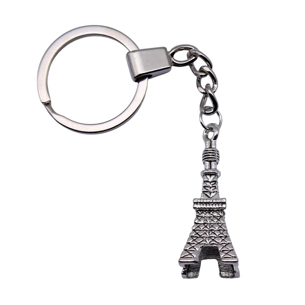 Ornate Gear Keychain Antique Style Punk Pendant Key Holder 30mm Ring