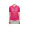 Solid Color Short Sleeve Mesh Knit Top Women Tops GWKW09332-Q116