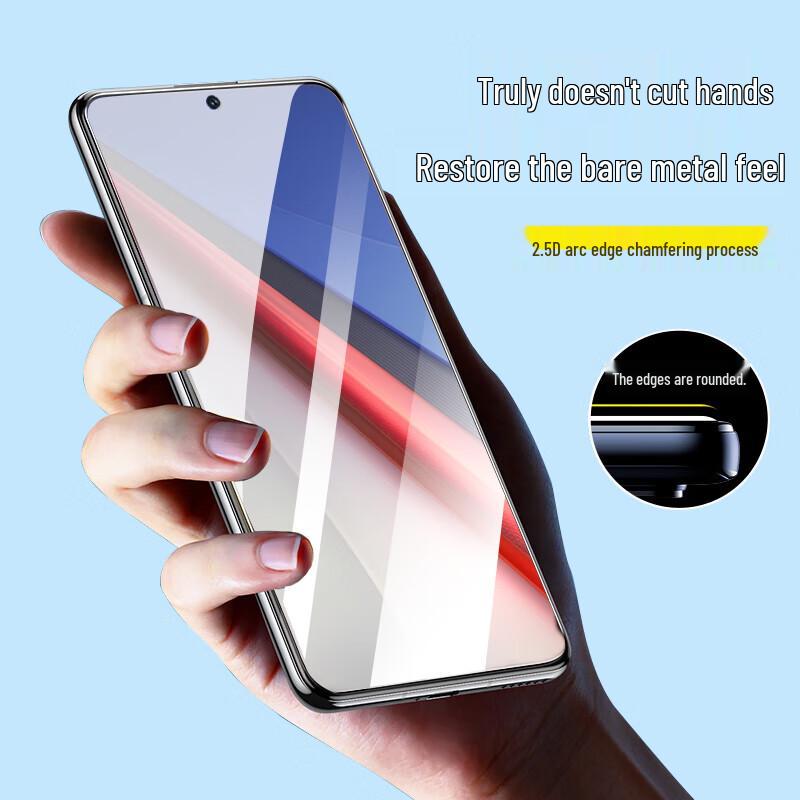 ESCASE iQOO Full Coverage HD Tempered Glass Screen Protector