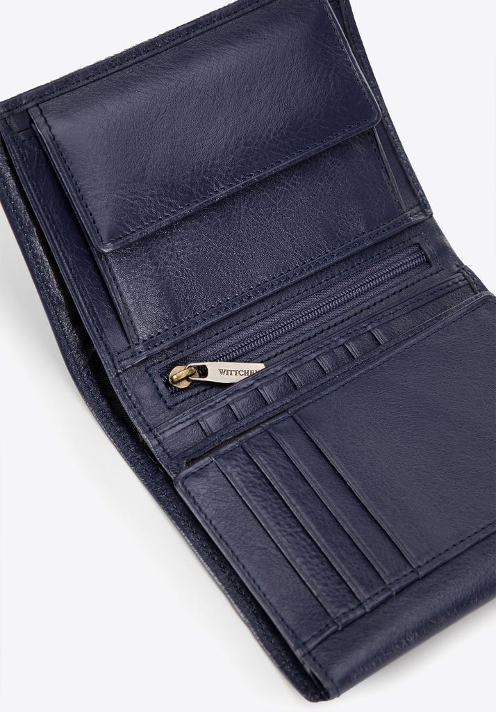 Wittchen Men's Leather Wallet Navy Blue Navy Blue Natural Leather