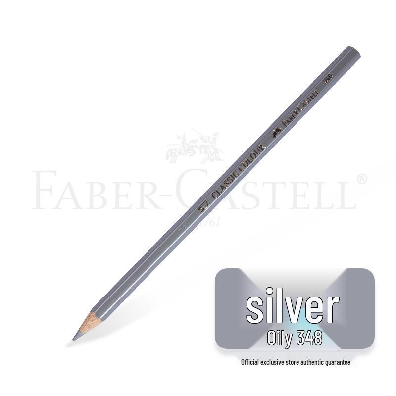 Faber-Castell Art Oil-Based Colored Pencils Set - Red, White, Black, and 60 Single and Complementary Colors.