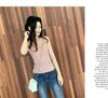 Women's Slim-Fit Lace Splicing Backless V-Neck Camisole