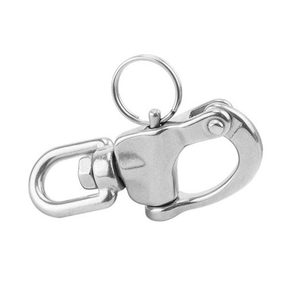 Stainless Steel EDC Carabiner Quick Release Clip Outdoor Keychain Portable Tool Belt Buckle Hanging Equipment