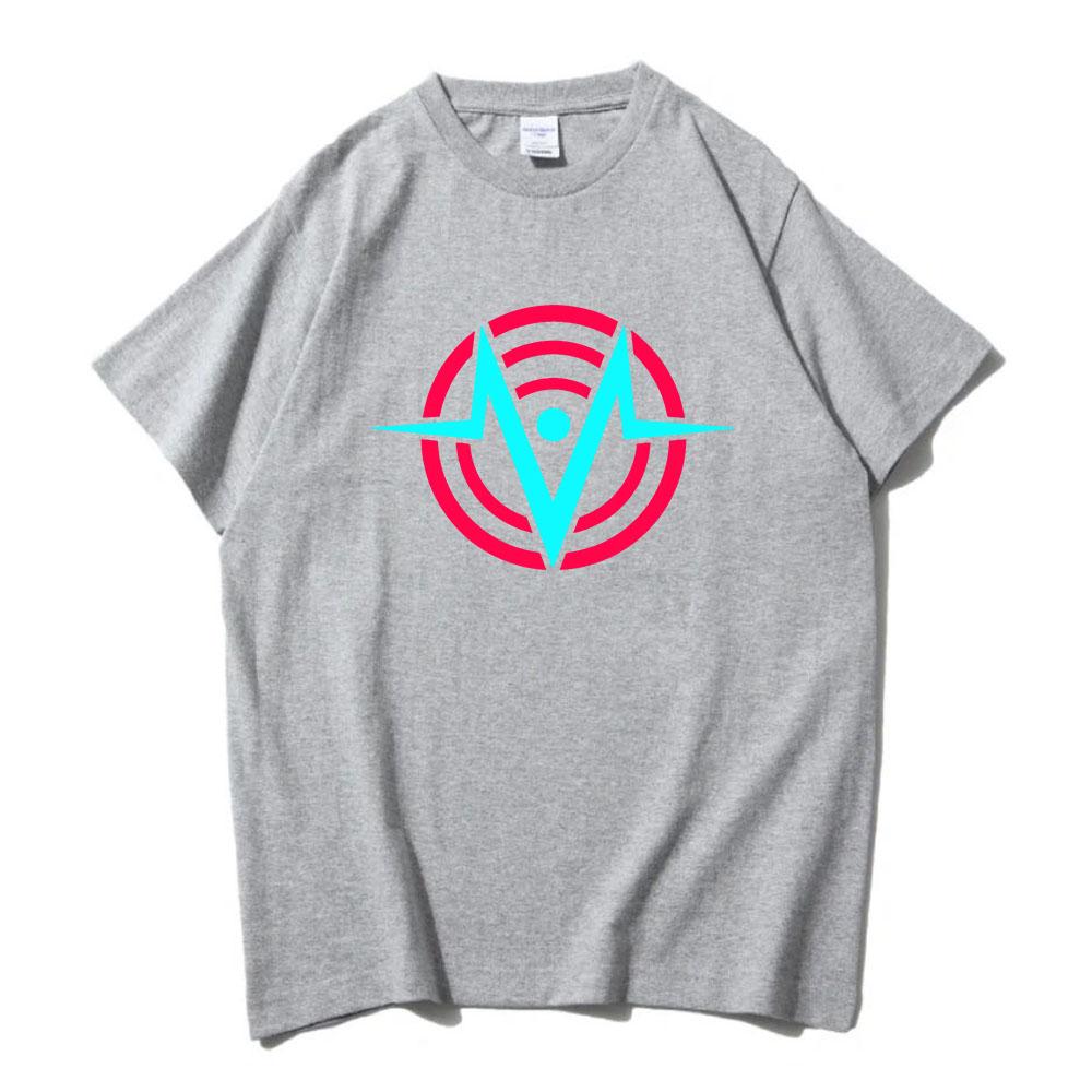 VOX Helluva Boss Hazbinhotel Print T-shirt Cotton Short Sleeve Unisex Streetwear Manga Cartoon Graphic Printed T Shirt Men Tees