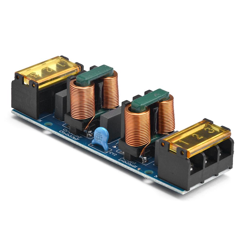 25A Power Filter EMI High Frequency Two-stage Power Low-pass Filter Board For Power Supply Amplifier PCB Copper Audio Amplifier