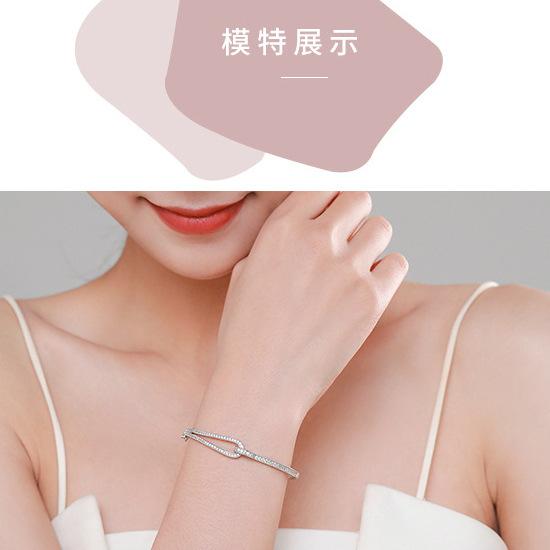 European and American trendy geometric opening bracelet bracelet cold wind bracelet bracelet hand jewelry
