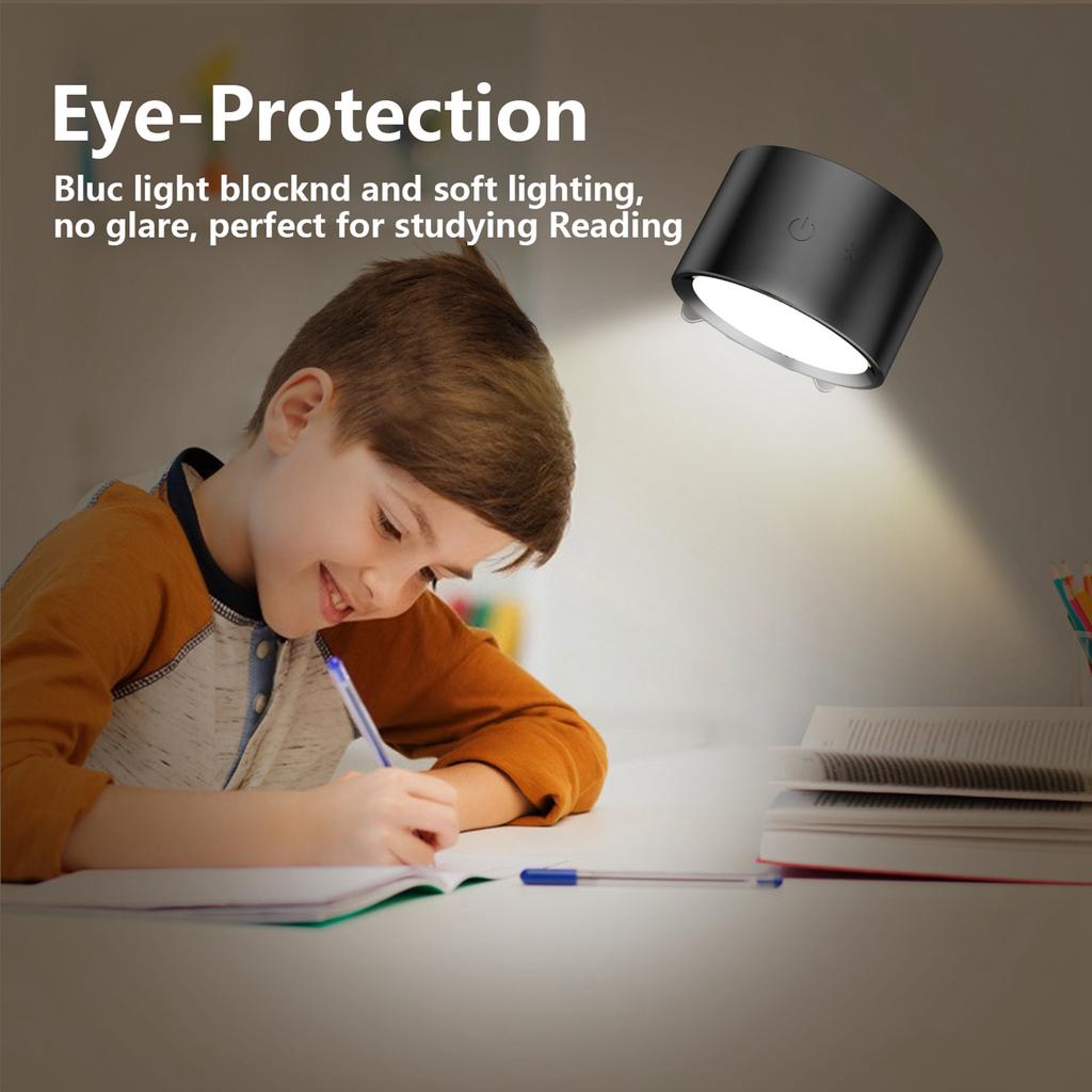Magnetic Wall Lamp Dimmable Bedroom Bedside Reading Light Touch Lighting Angle with Remote Control