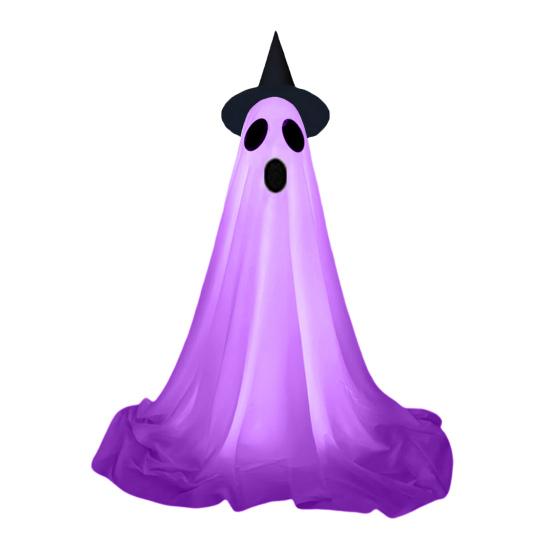 Halloween Decorations for Outdoor DIY Large Lighted White Cloth Ghost with LED String Lights for Home Porch Yard Decor