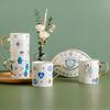 Kreative Teufelsauge Keramik Kaffeetasse Luxus Vergoldete Paartasse Haushalt Trinkteetasse Frühstück Dessert Milchbecher Geschenk