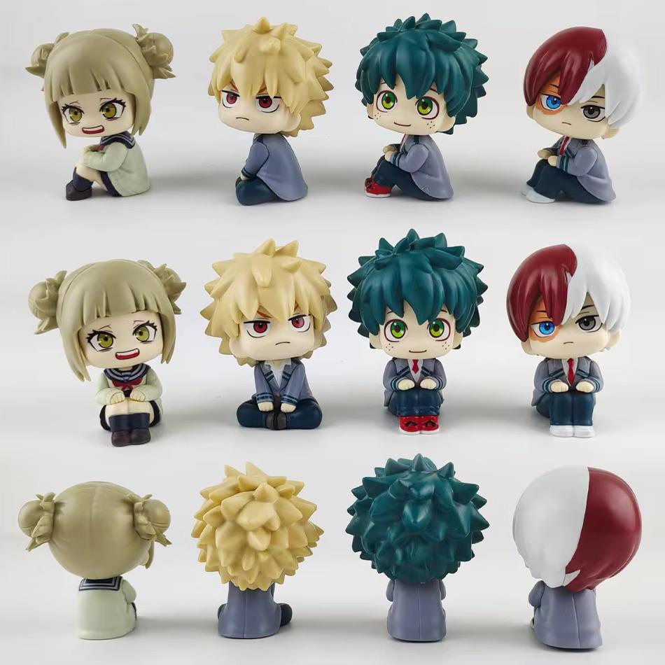10cm Boku No Hero Academia Anime Figure Midoriya Izuku Action Figure Bakugo Katsuki/Todoroki So Figurine PVC Collection Toys