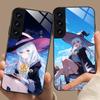 Wandering Witch Elaina Glass Mobile Phone Case for Samsung Galaxy S26 S25 S24 S23 S22 S21 S20 Note20 Plus FE Ultra Cover
