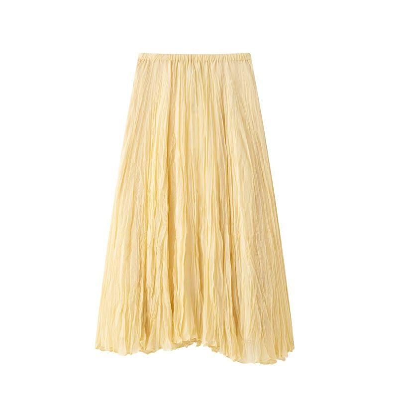 Kaslead New Arrival Women's Clothing Fashion Style Fashion All-Match Wrinkle Effect Midi Dress 4786099 306