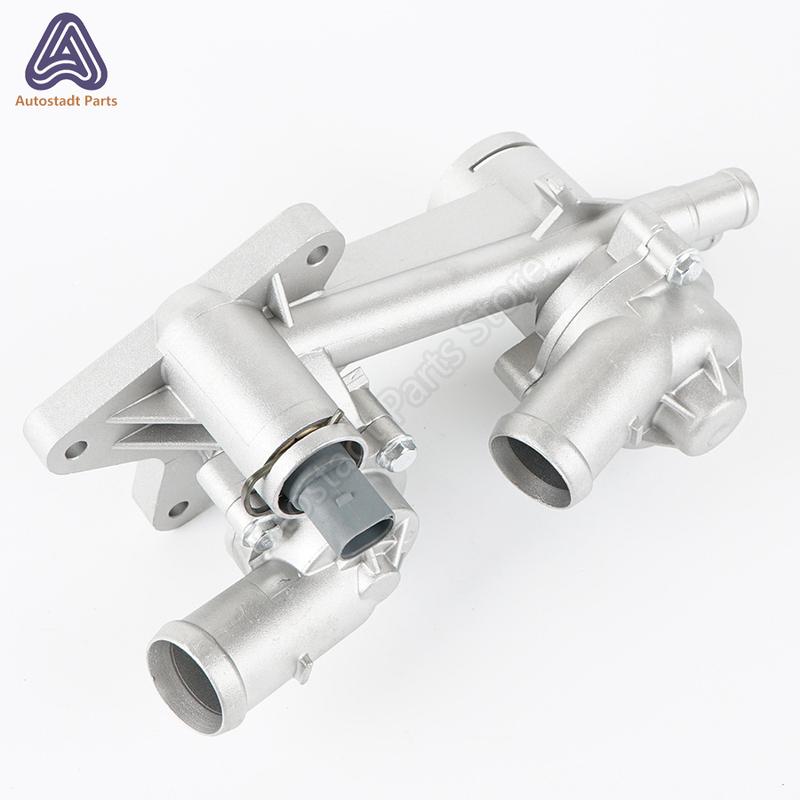 Aluminium Alloy Thermostat Cooling Housing Assembly 0 121 111 P 0121111 For Volkswagen EOS Golf Jetta Passat Touran