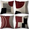 1/4Pcs Abstract Geometric Throw Pillow Covers 45X45Cm Modern Boho Black And White Decorative Cushion Cases Home Decor
