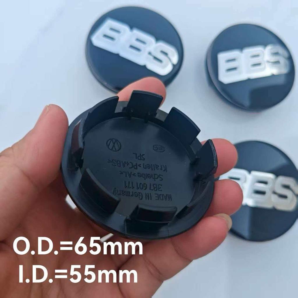 4ks emblem BBS Krytka náboje kola Vnější průměr 56mm 60mm 65mm zakřivený povrch Krytka středu kola auta Hub pro středové krytky kol auta