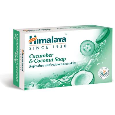 Herbals Refreshing Cucumber And Coconut Soap For Smooth Nourished Skin, 75g Bar, Gentle Moisturizing Cleanser For All Skin Types