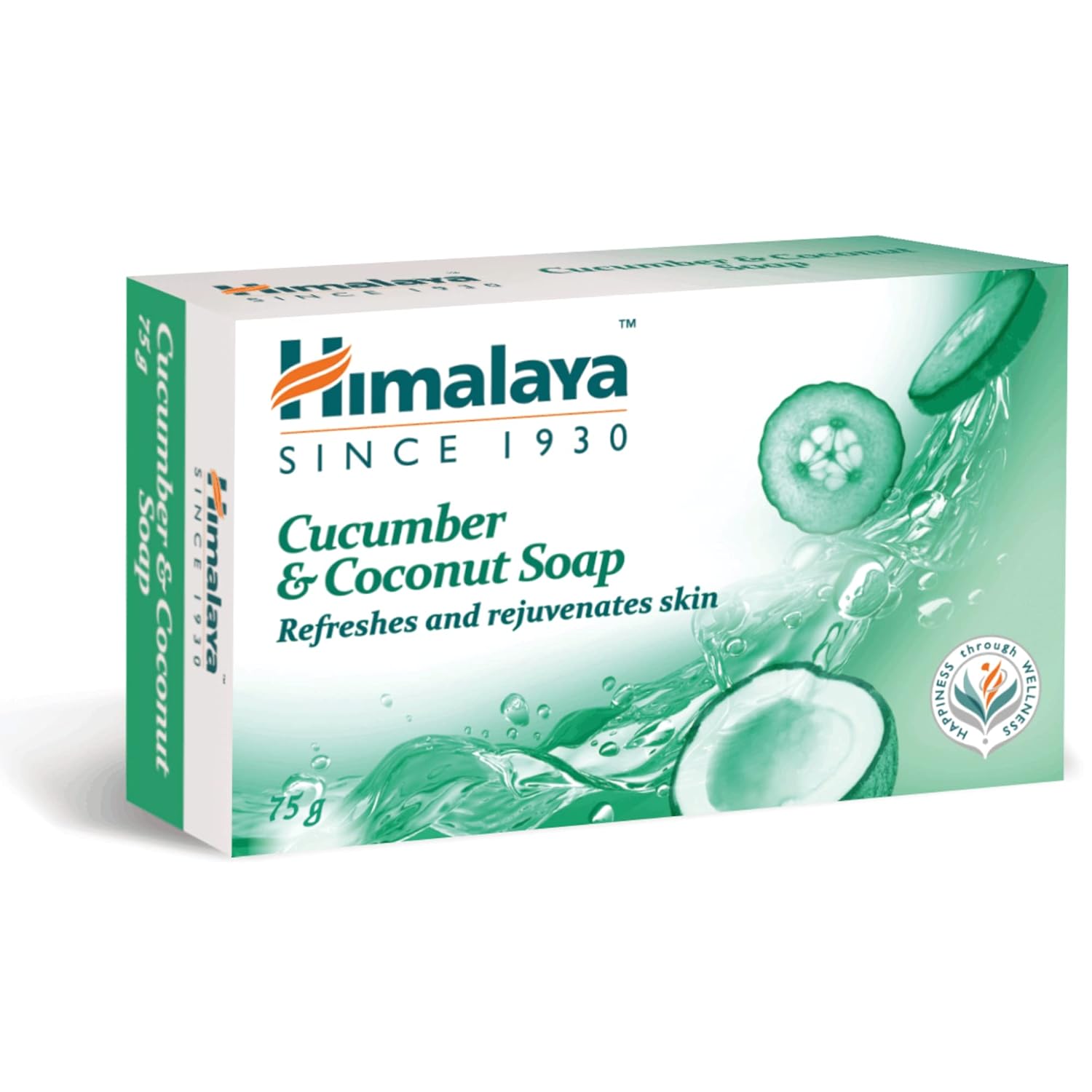 

Himalaya Herbals Refreshing Cucumber And Coconut Soap For Smooth Nourished Skin, 75g Bar, Gentle Moisturizing Cleanser For All Skin Types