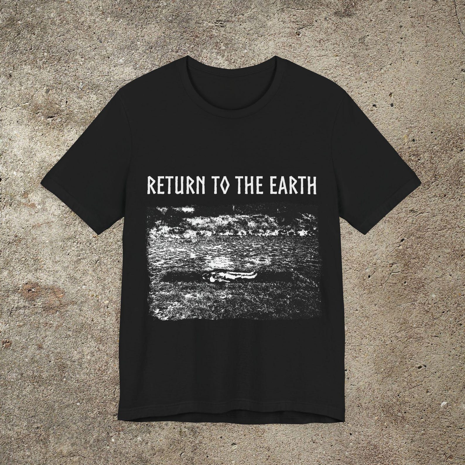 Return to The Earth Graphic Tee, Nature Lover Print S