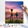 Disney Toy Story Woody Buzz digital oil painting diy handpainted coloring painting home decoration gift wall art decor for bedroom room