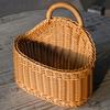 Practical Wall Mounted Sturdy Woven Storage Basket Home Accessory for Kitchen Bathroom and Office Supplies Organization
