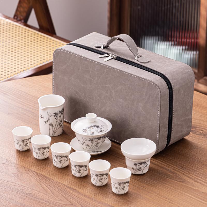 Ceramic Portable Travel Tea Set, Household Gift, Business Company To Send Customers High-end Gifts