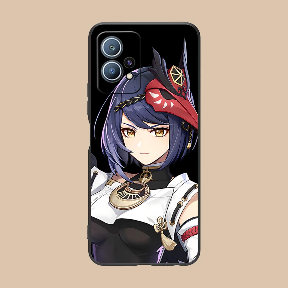 Spiel GI Kujou Sara Handyhülle für Huawei P60 P50 P40 P30 P20 P10 P9 P8 Pro Lite Plus Bunte Druckabdeckung Luxusabdeckung