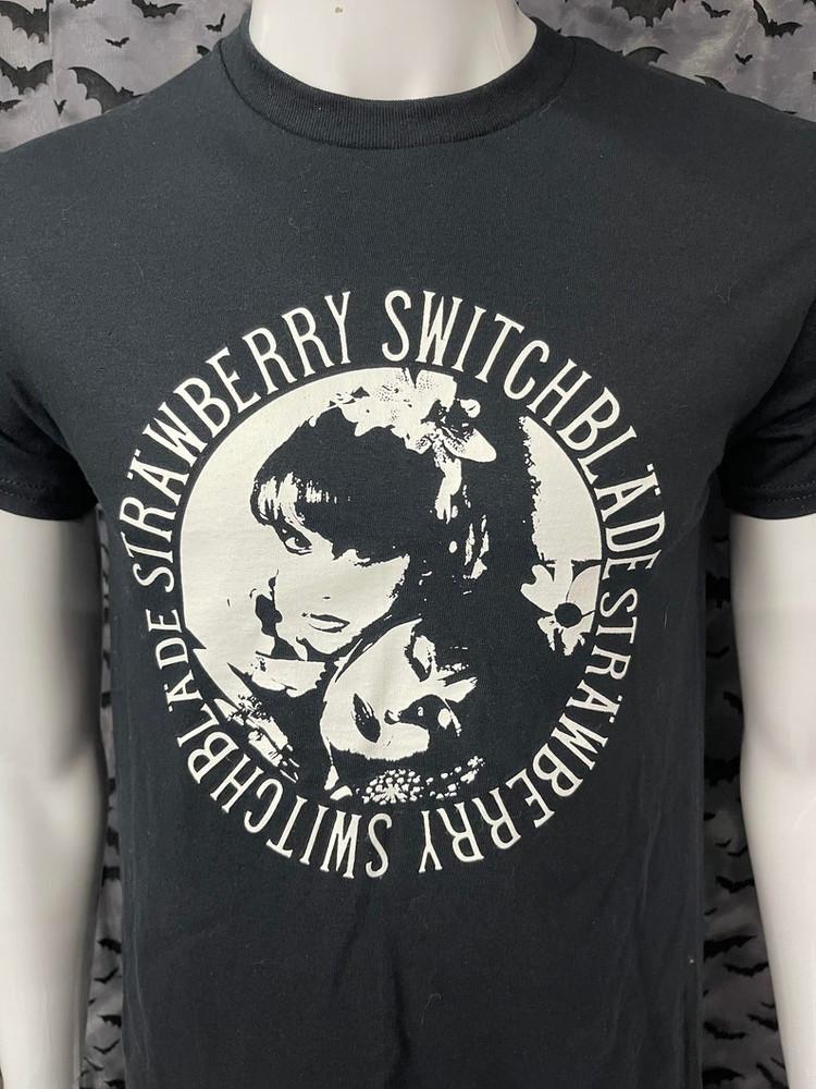 

Strawberry Switchblade Shirt Gothic Deathrock Goth Post Punk Music Unisex Tee L